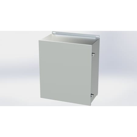 Saginaw Control & Engineering Electrical Enclosures, 16.13 in H, 8 in D, 14 in W, NEMA 3R, 4, 4X, 12, 13, 316 Stainless Steel SCE-16148CHNFSS6